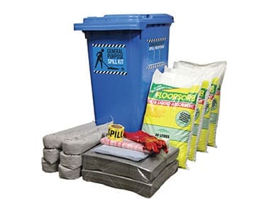 General Purpose Premium spill kit, 240 litre wheelie bin SKGP240