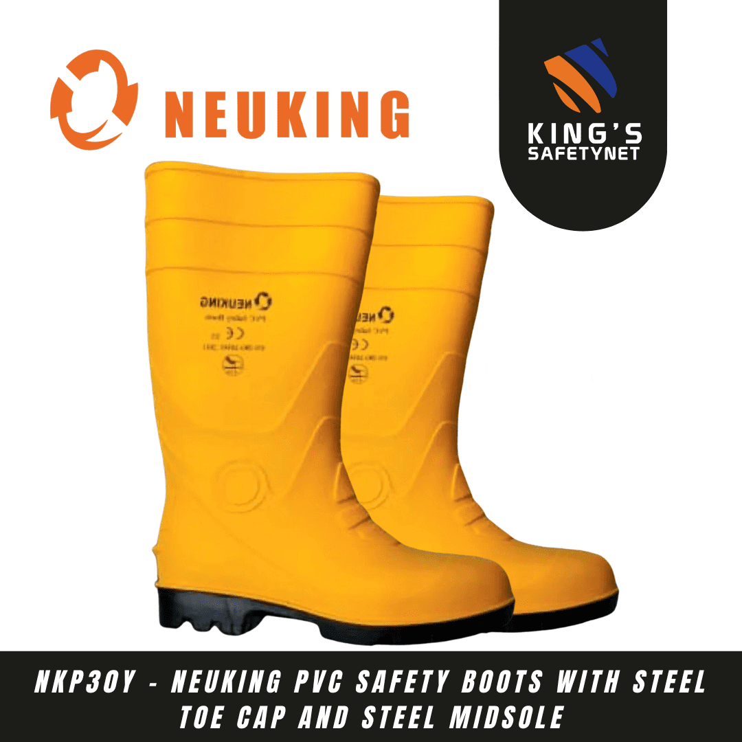 Neuking PVC Safety Boots with Steel Toe Cap and Steel Midsole NKP30Y